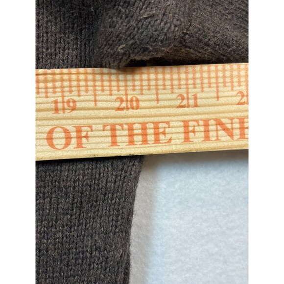 Loft Brown Open Shoulder Knit Sweater Tunic large - Picture 5 of 11